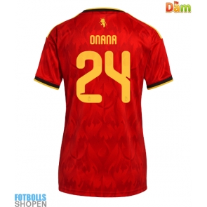 Billiga Belgien Amadou Onana #24 Hemmatröja Dam VM 2026 Kortärmad